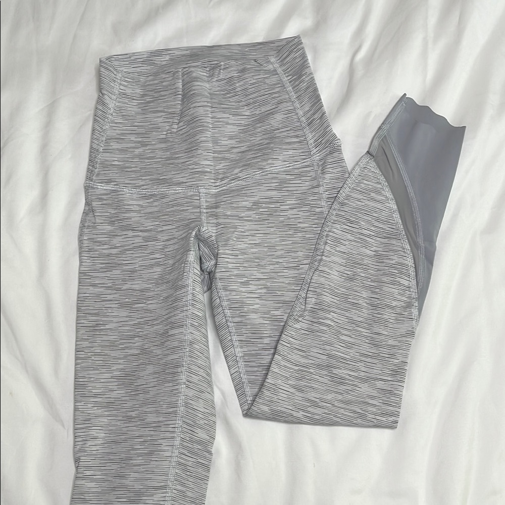 Lululemon Align Gray High-Waisted Capris